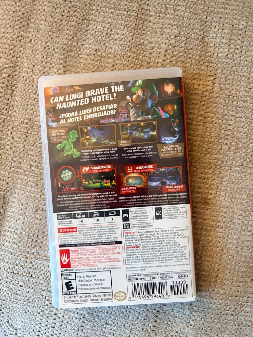 Nintendo Luigi's Mansion 3 – Green and Orange Cover